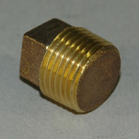 Plug, Square Head, 3/8" NPT, Bronze - Image 1