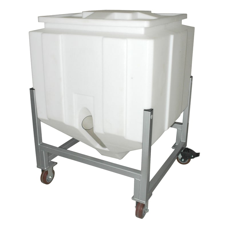Portable Resin Bin, Model RB800, 800 lb Cap