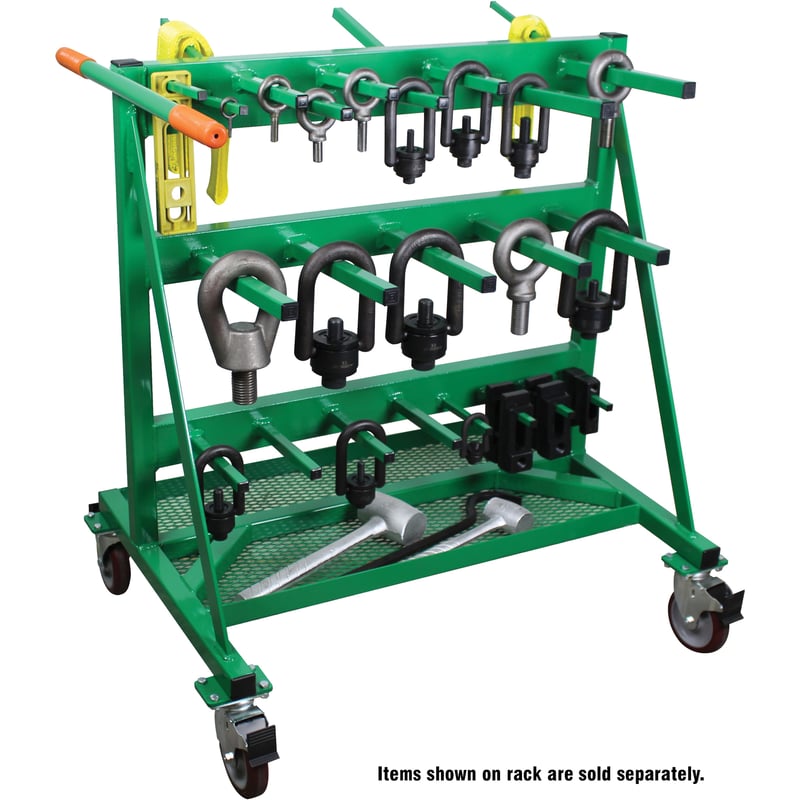 IMS Select Hoist Ring Rack, Mobile Hoist Ring, Eyebolt, Lifting and Rigging Utility Cart