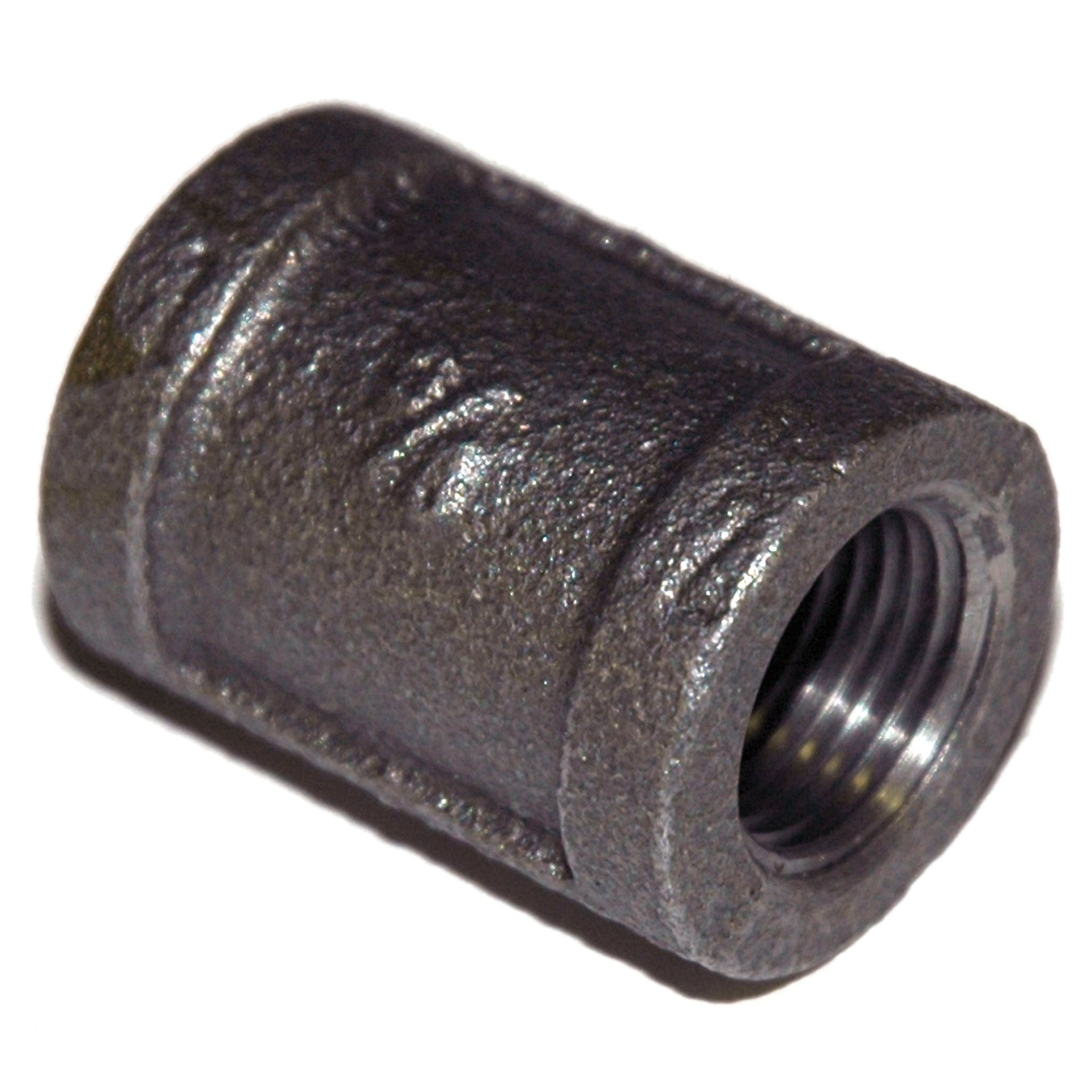 Coupler, Reducing, 1-1/2" x 1-1/4" NPT, Black Steel - Image 1