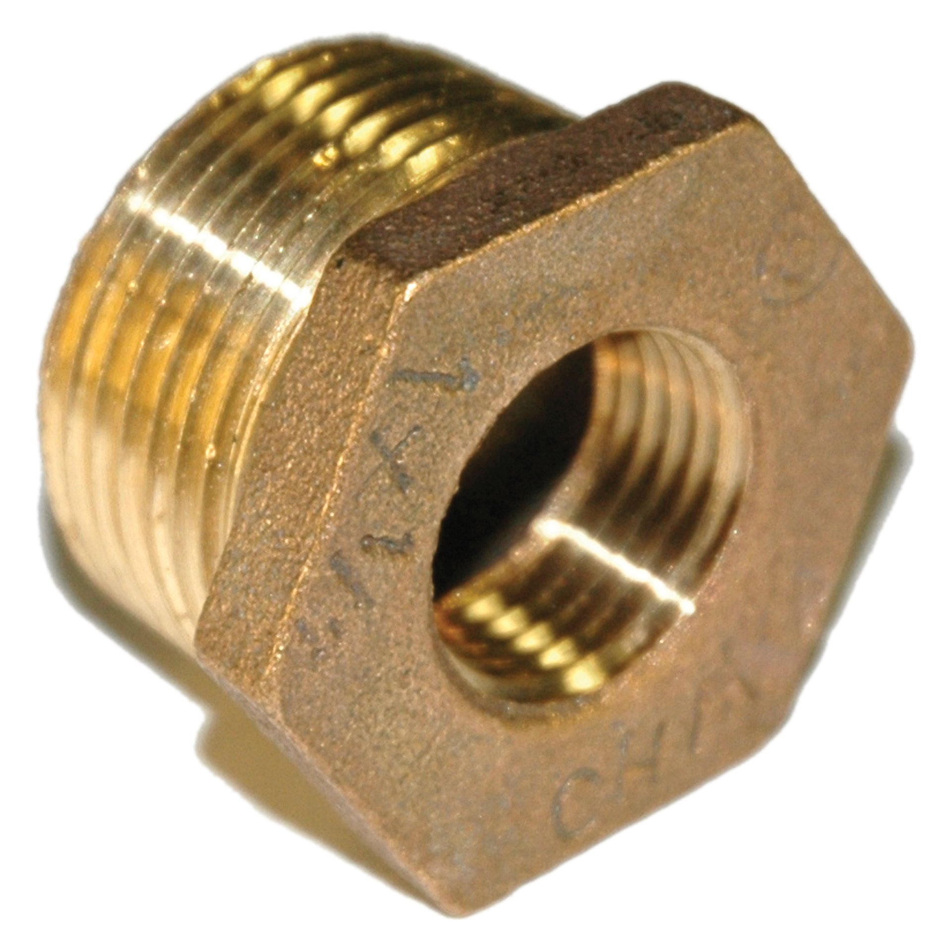Bushing, Hex, 1" x 1/2" NPT, Bronze - Image 2