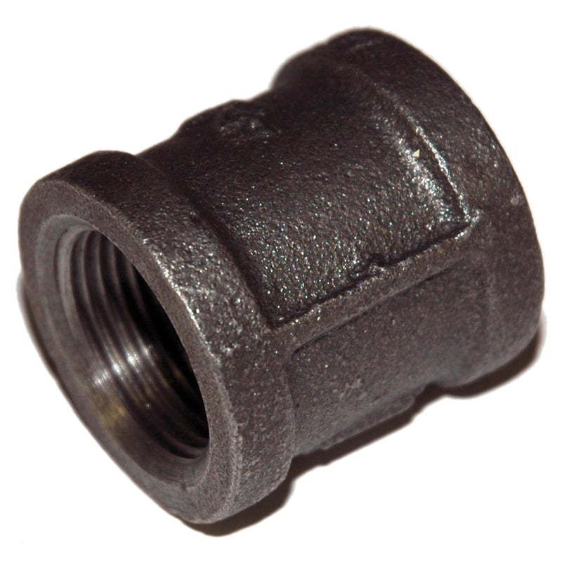 Coupling, 1-1/2″ NPT, Black Steel.