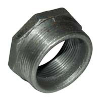 Bushing, Hex, 2" x 1-1/2" NPT, Black Steel
