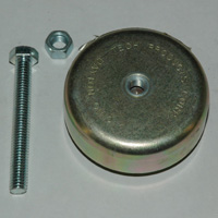 Machine Leveling Mounting Pad, 3-1/8″ Diameter 1-1/2″ High. Includes 3/8″-16 x 3″ Bolt.