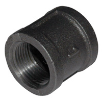 Coupling, 1″ NPT, Black Steel