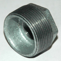 Bushing, Hex, 1-1/2" x 3/4" NPT, Galvanized Steel