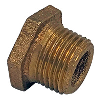 Bushing, Hex, 3/8" x 1/8" NPT, Bronze - Image 1