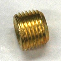 Plug, Hex Socket, 1/8" NPT, Brass - Image 1