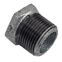 Bushing, Hex, 3/4" x 3/8" NPT, Galvanized Steel - Image 2