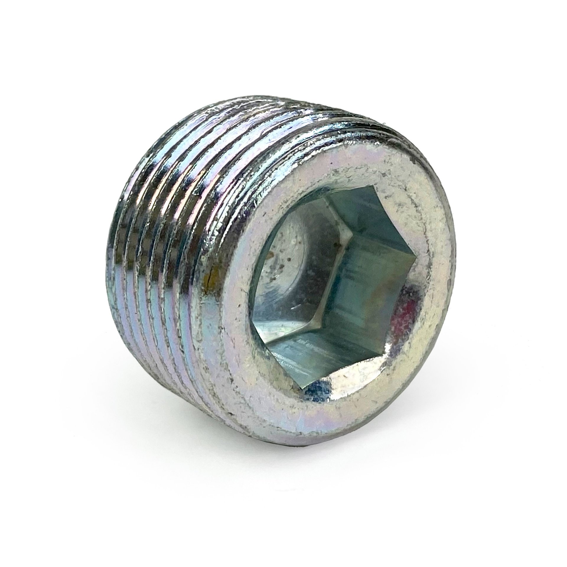 Plug, Hex Socket, 3/4" NPT, Galvanized Steel - Image 1