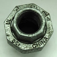 Union, 3/4" NPT, Galvanized Steel. - Image 3