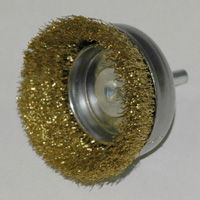 Brass Utility Cup Brush, 2-1/2″ Brush Diameter