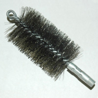 Brush, Heavy Duty Barrel, 69mm OD, High Carbon Steel, Double Stem And Spiral