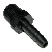 Hose Barb Fitting, Plastic, 1/4" Barb X 1/4" Male NPT - Image 2