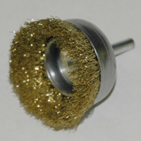 Brass Utility Cup Brush, 2″ Brush Diameter
