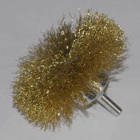 Brass Circular Flared End Brush, 3″ Brush Diameter