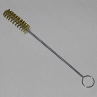 Brass Bristle Tube Brush, 3/4" Brush Diameter, 9" Length - Image 1