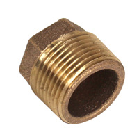 Bushing, Hex, 1" x 3/8" NPT, Bronze - Image 1
