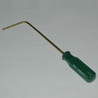 Brass Rod, 90 deg bend with point, 3/16″ dia