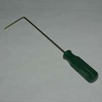 Brass Rod, 90 deg. bend with point, 1/8″ dia