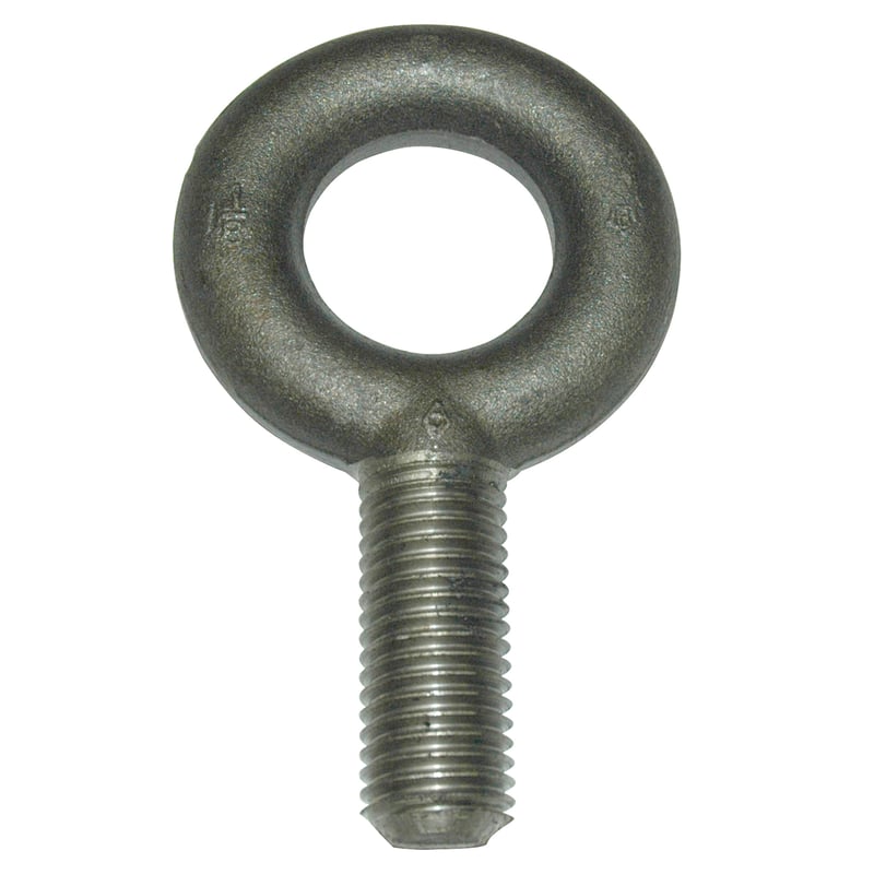Eyebolt, 12,000 lb. Capacity, Standard, Non-Shouldered, Forged Steel, 1-1/8″-7 Thread Size