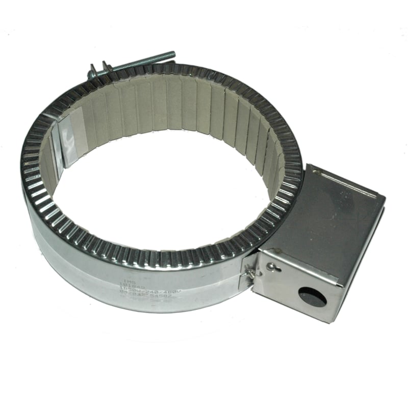 Heater Band, 7 to 7-1/2" Inside Diameter x 2-1/2" Wide, 240/480 Volt, 1850 Watts, Ceramic