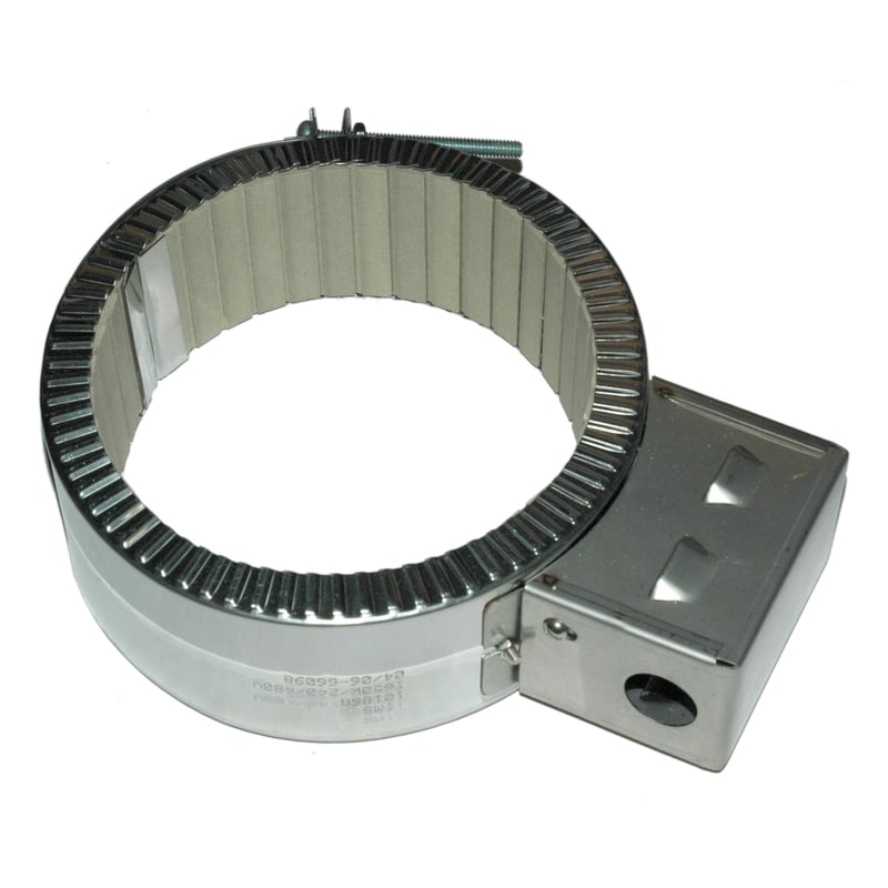 Heater Band, 6-1/2 to 7" Inside Diameter x 2-1/2" Wide, 240/480 Volt, 1650 Watts, Ceramic