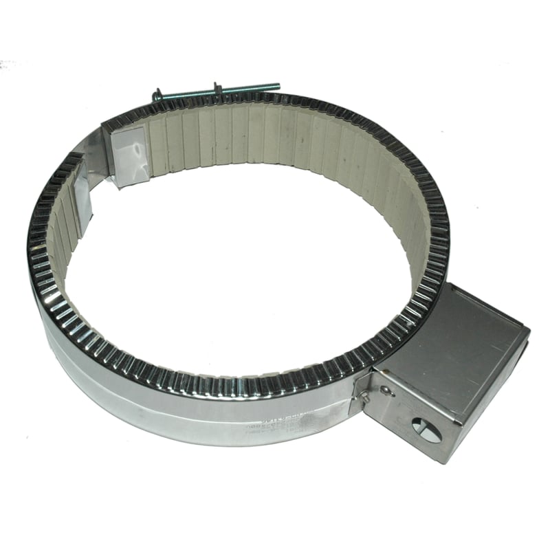 Heater Band, 9-3/4 to 10-1/2" Inside Diameter x 2-1/2"W, 240/480 Volt, 2600 Watt, Ceramic