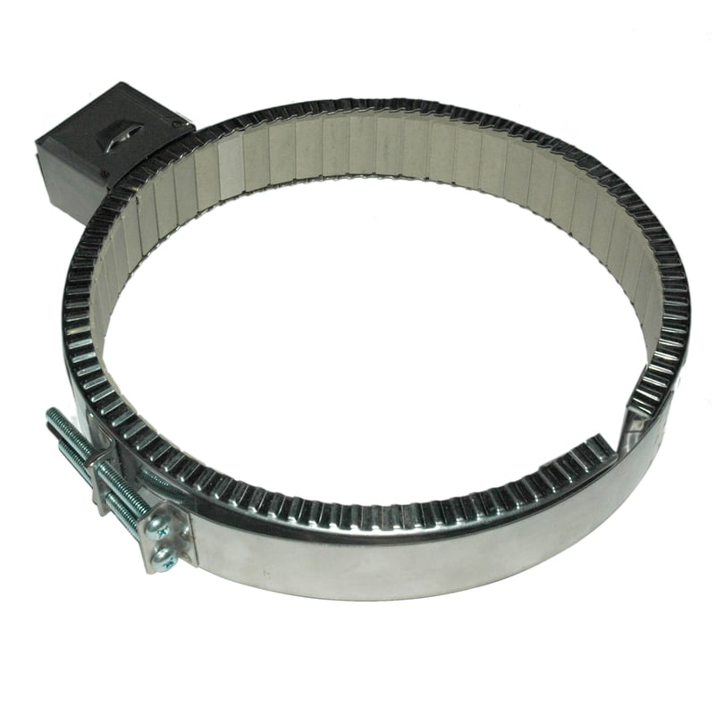 Heater Band, 9 to 9-3/4″ Inside Diameter x 1-1/2″ Wide, 240 Volt, 1450 Watt, Ceramic