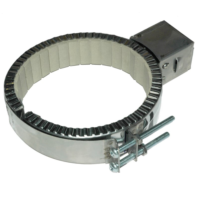 Heater Band, 5-1/2 to 6″ Inside Diameter x 1-1/2″ Wide, 240 Volt, 850 Watt, Ceramic