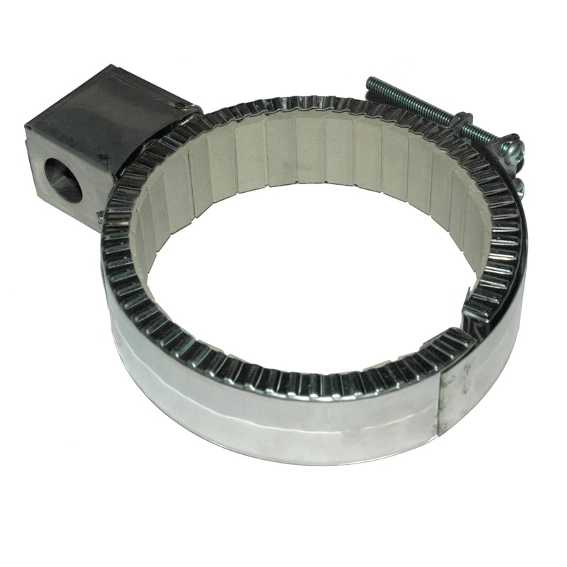 Heater Band, 5-1/2 to 6" Inside Diameter x 1-1/2" Wide, 240 Volt, 850 Watt, Ceramic