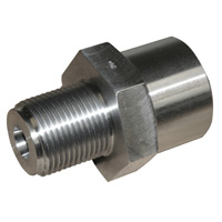 Metal Trap Nozzle Thread Adapter, 1-3/4"-8 Male Thd, 1-1/4" RO, 1-3/4" Thd Length, Stokes & Van Dorn - Image 1