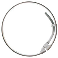Clamp Ring, Inside Lever Lock Ring, Plated Carbon Steel, for 55 Gallon Stainless Steel Drum