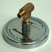 Air Differential Blowoff/Air Actuator System Magnetic Mounting Base with Tee Adapter