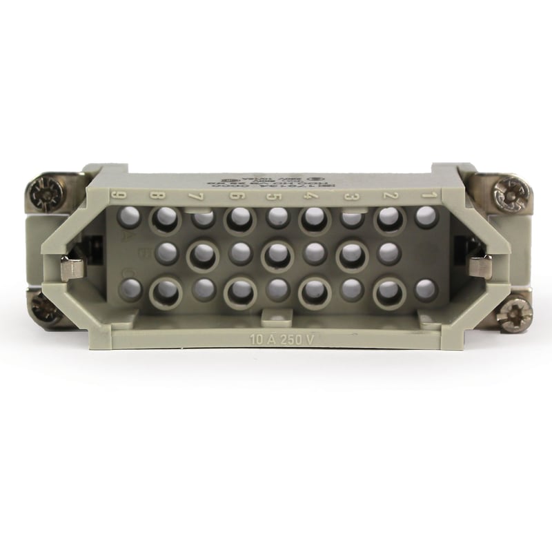 Plastic Male Insert w/o Pin Contacts