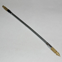 Flexible Tube, 14" with 1/8" Female NPT Each End, 1/8" NPT Male Adapter, and Fixed Air Tip - Image 1