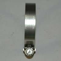 Hose Clamp, Worm Gear, Standard, 1/2" Wide Clamp # 28, Size Range: 1-1/4" to 2-1/4" Diameter - Image 2