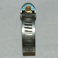 Hose Clamp, Worm Gear, Micro Size, 5/16" Wide Clamp # 6, Size Range: 7/16" to 25/32" Diameter