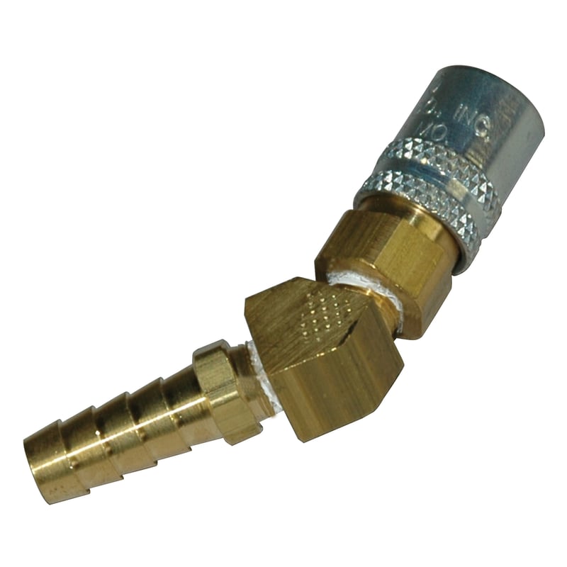 Coupler, Water, 1/4" Passage, 3/8" Barb