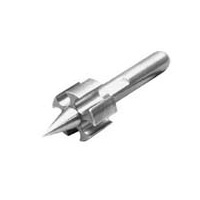 Nylon Spreader Insert, Fluted, 2.11" OAL, 5 Flutes, .590" Diameter, .25" Stem. - Image 1