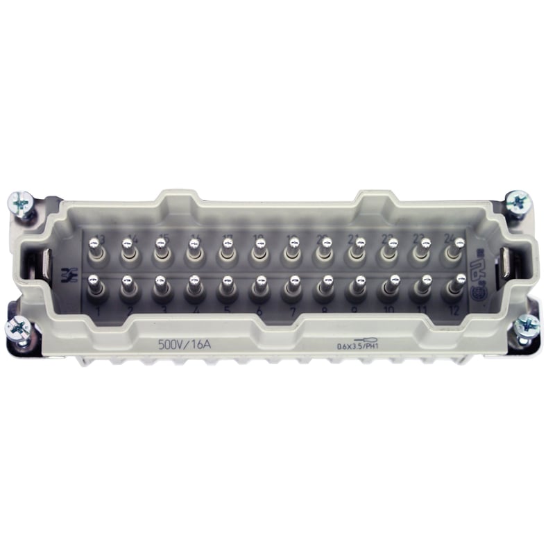 Plastic Male Insert with pin Contacts