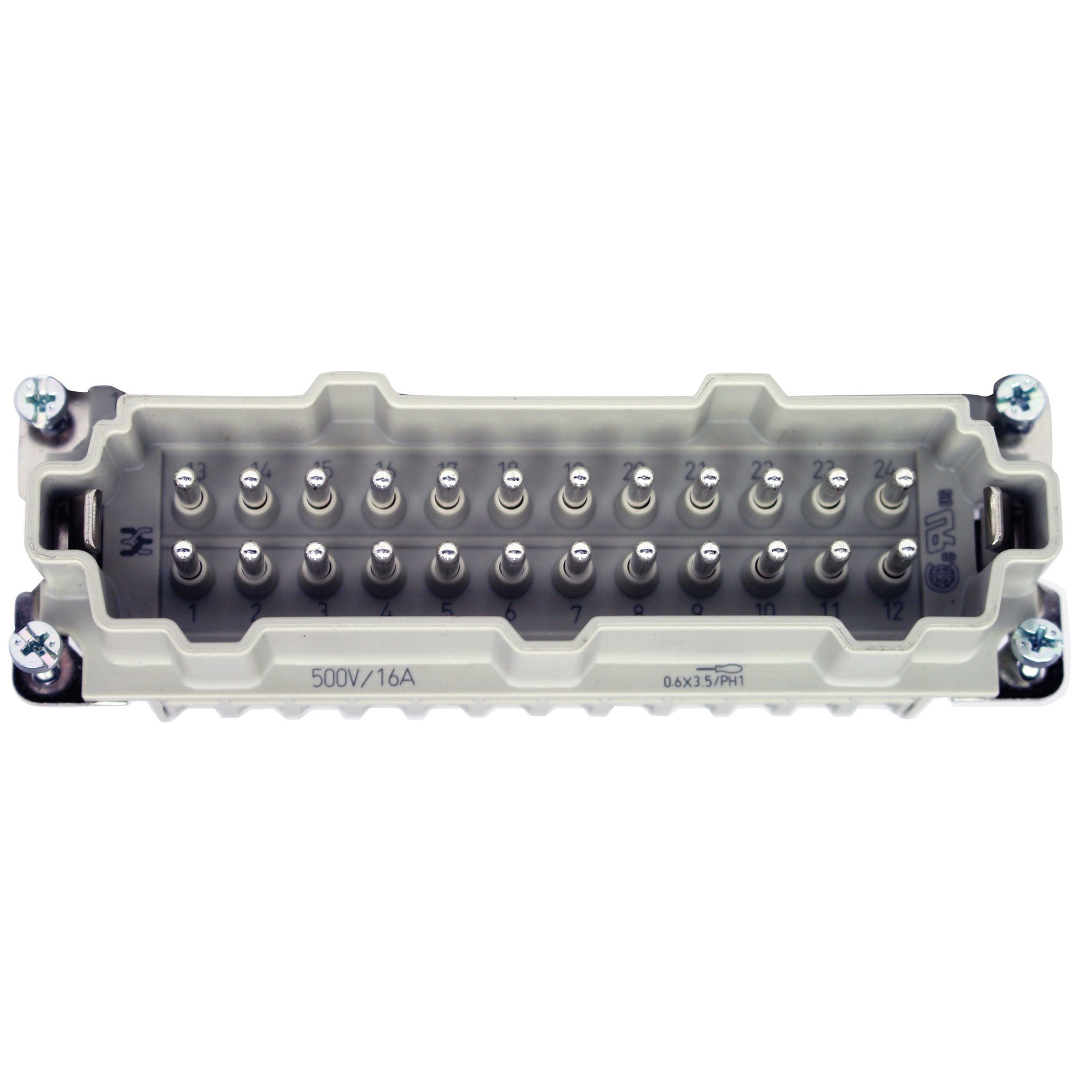 Plastic Male Insert with pin Contacts - Image 1