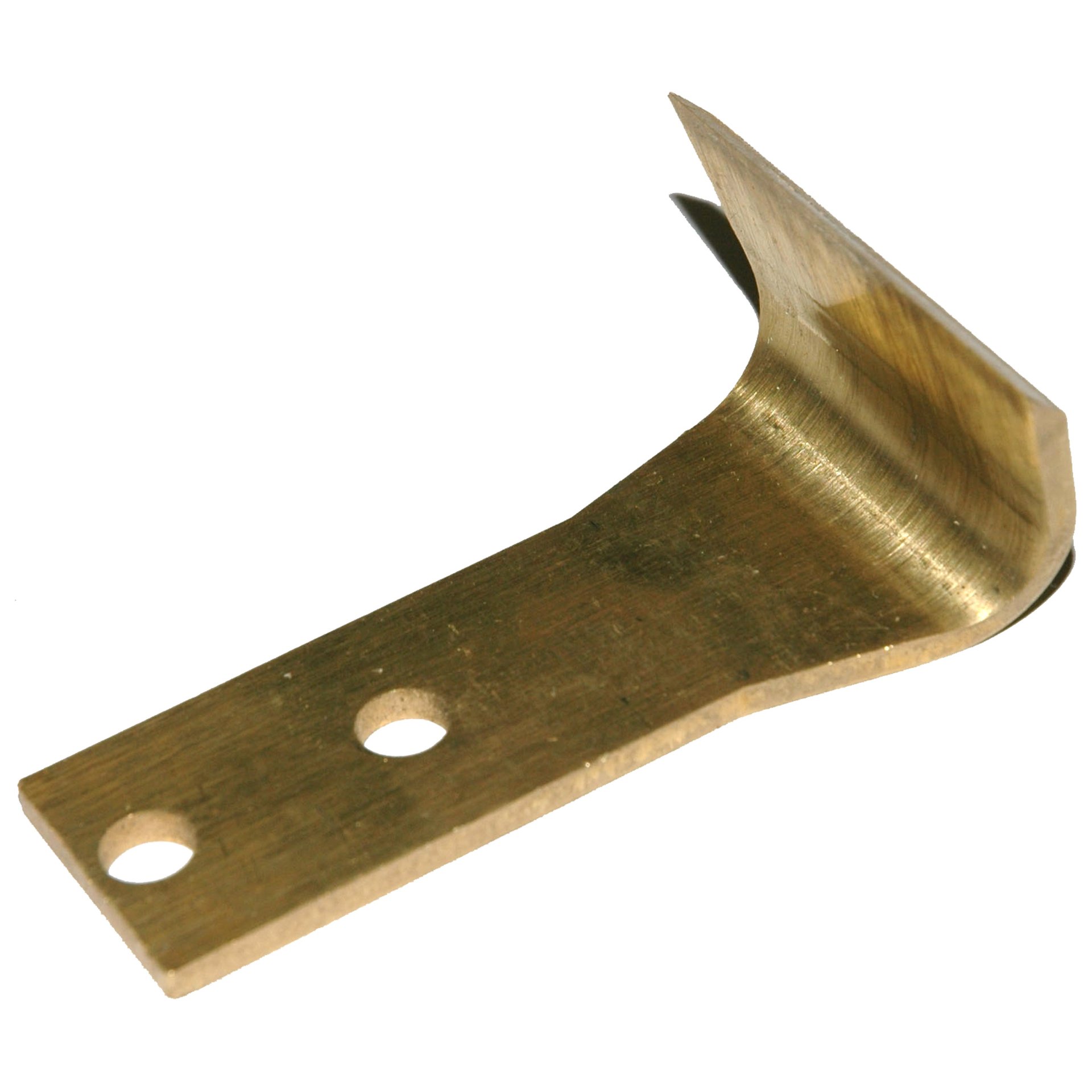 Bent, Wide Brass Scraper, 2" Wide, 3" Long - Image 1