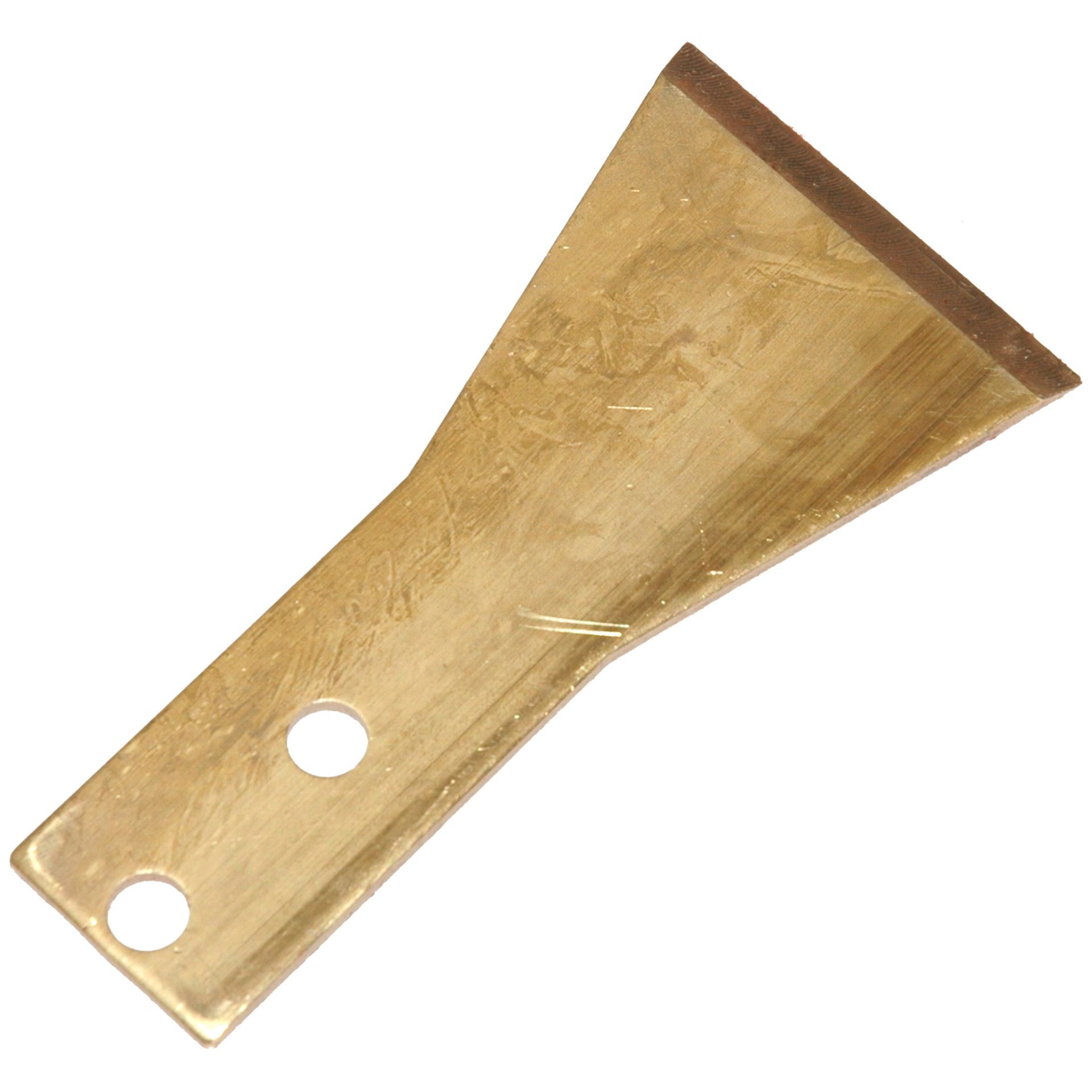 Flat, Wide Brass Scraper, 2" Wide, 4" Long - Image 1