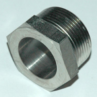 Sight Glass/Drain Fitting, 1-1/4" NPT Thread 1-3/4" Hex.