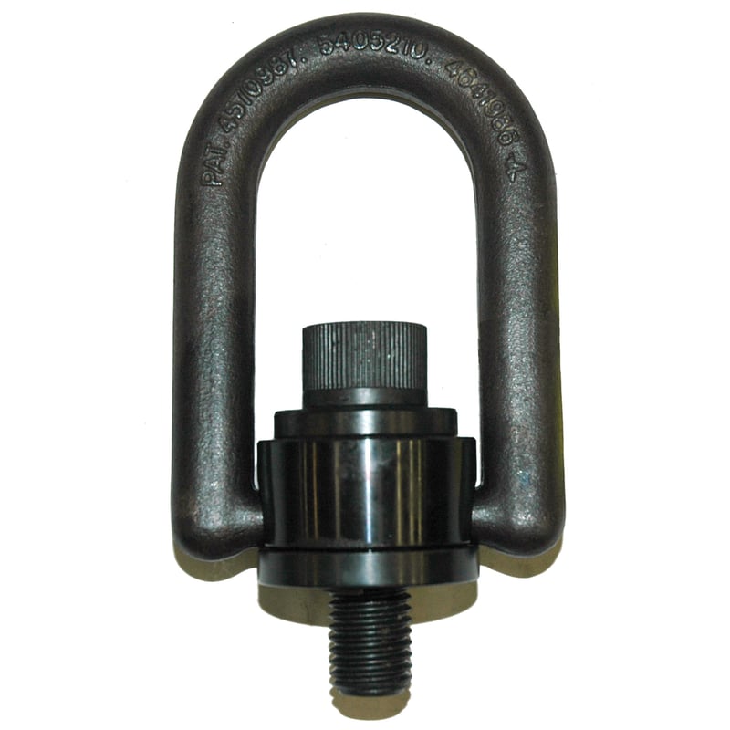 Hoist Ring, Standard Size, Rated Load: 5000 lb. 3/4″-10 Thread Size, 1″ Thread Length