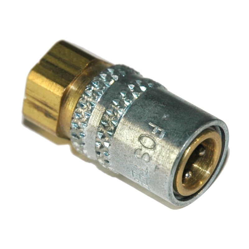 Coupler, Socket Body Only, 1/4" Passage, 1/8" Female NPT, Valved. 200 Series.