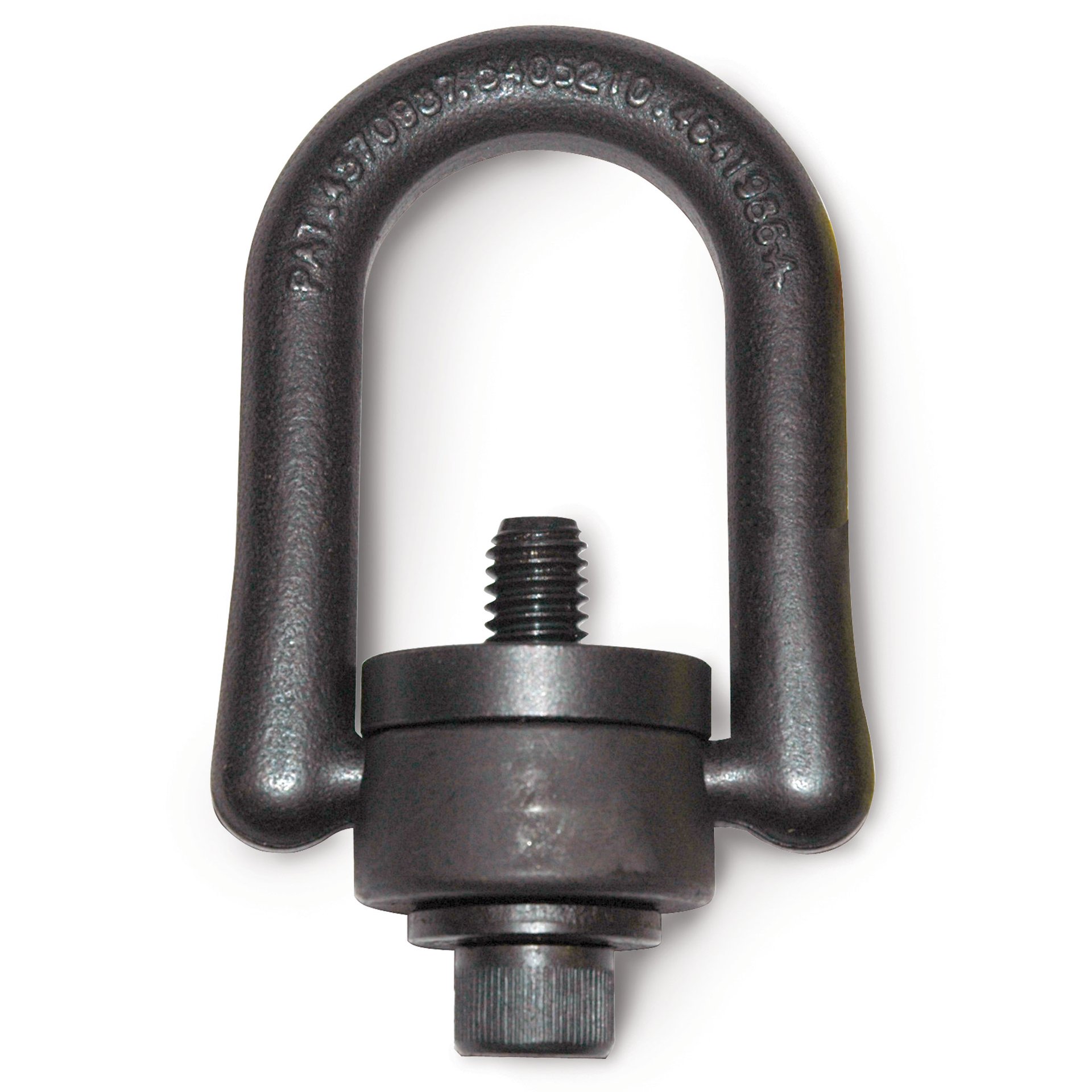 Hoist Ring, Standard Size, Rated Load: 1000 lb. 3/8"-16 Thread Size, .56" Thread Length - Image 1
