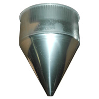 Hopper, Conical, 20″ Diameter with 10″ Straight Wall