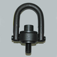 Hoist Ring, Standard Size, Rated Load: 10,000 lb. 1"-8 Thread Size, 1.54" Thread Length - Image 1